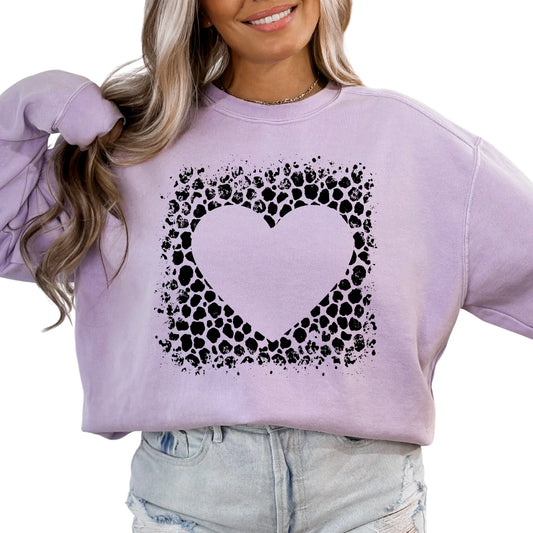 Heart Cheetah Print